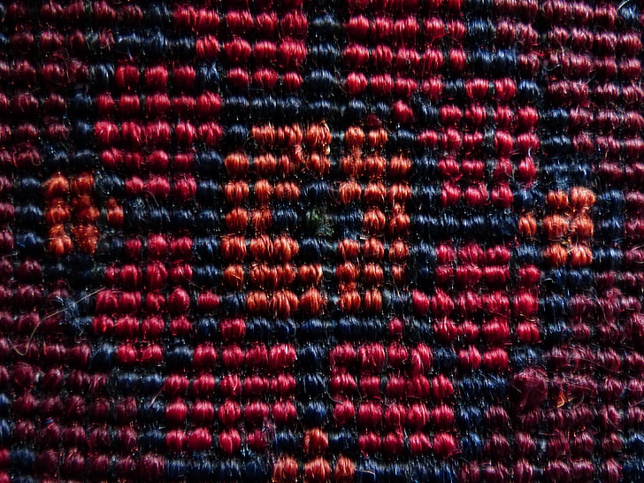 カーペット, 赤, 結ぶ, シルク, ウール, 絨毯織りセンター, 織り