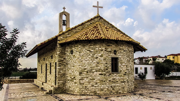 Kypros, Ayia napa, kirke, ortodokse, stein