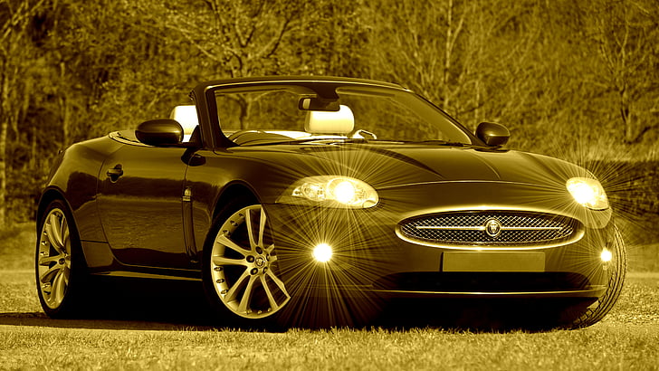 autó, szerkesztése, fényszóró, Jaguar, sebesség