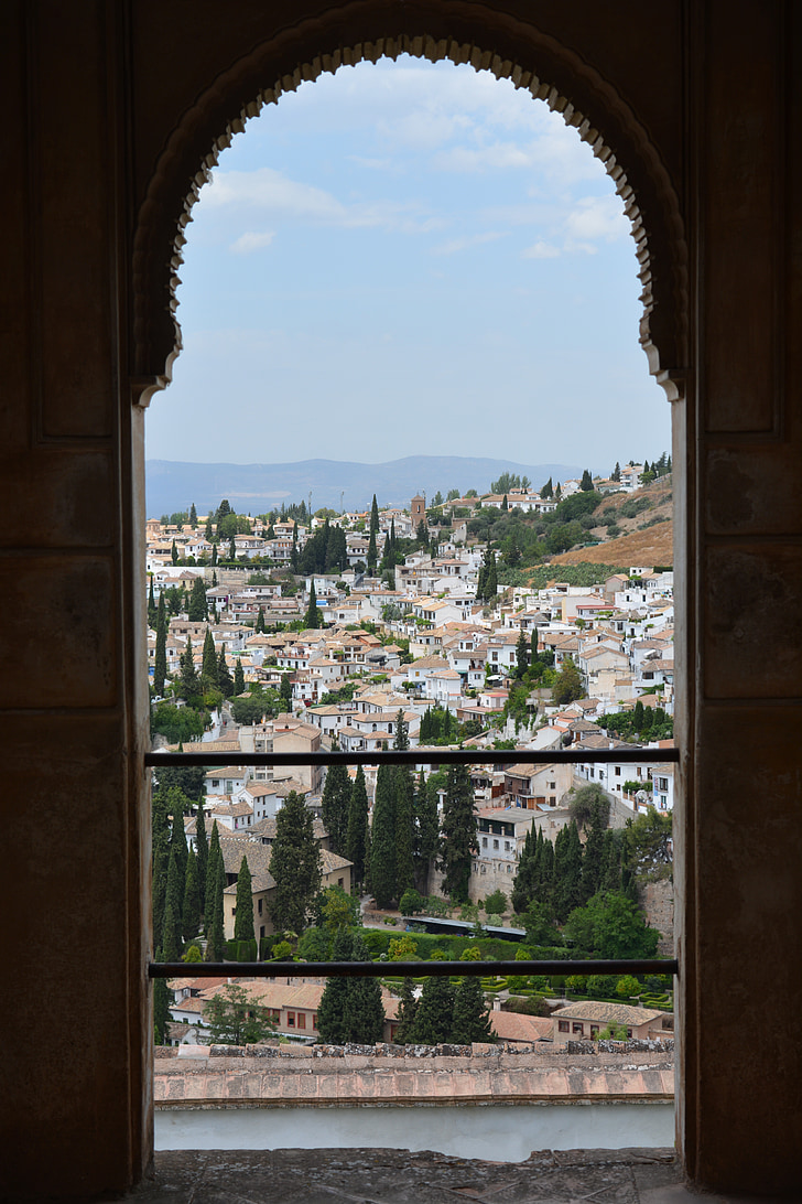 Granada, Alhambra, Generalife, Ispanija, Architektūra, pilis, maurų