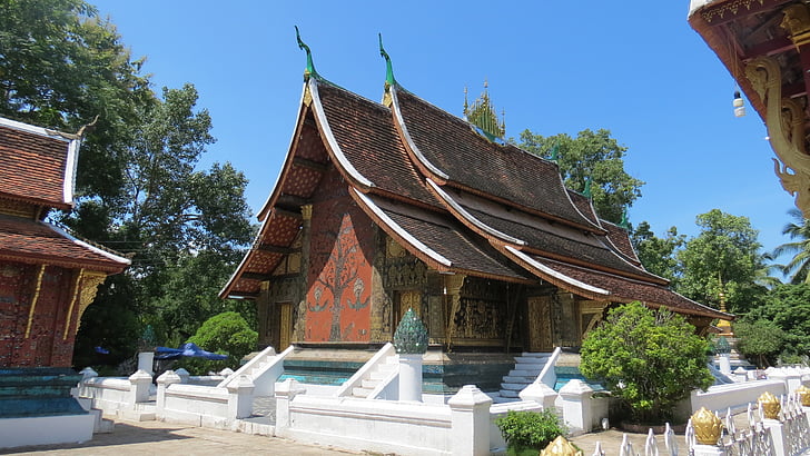 Laos, Luangprabang, Asia, templet, buddhismen, arkitektur, religion