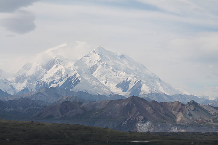 Denali, Alaska, Park, nationalen, Landschaft, Schnee, Berg