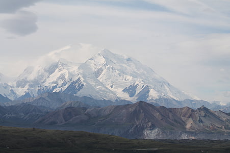 Denali, Alaska, Taman, Nasional, pemandangan, salju, Gunung