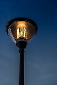 street lamp, modern, light, sunset, heat, warmth, city