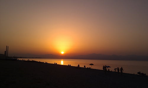 Sunset, havet, horisonten, atmosfære, Beach, solen, Sky