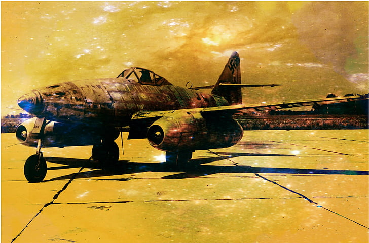 Messerschmitt, Me 262, Jet, samolot, wojny światowej, Cesarstwo Niemieckie, bogate w trzecim