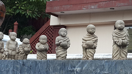 estatuas de, budista, religión, Asia, budismo, estatua de, escultura