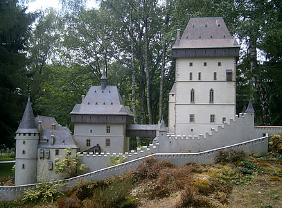 Karlstejn, Midtbøhmen, miniature, Tjekkiet, Castle, monument, historiske monumenter
