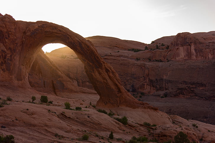 Гранд, каньон, арка, пясъчник, пустиня, геология, рок - обект