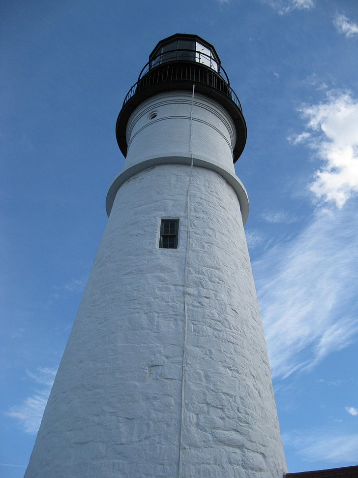 lighthouse, portland, sky, tall