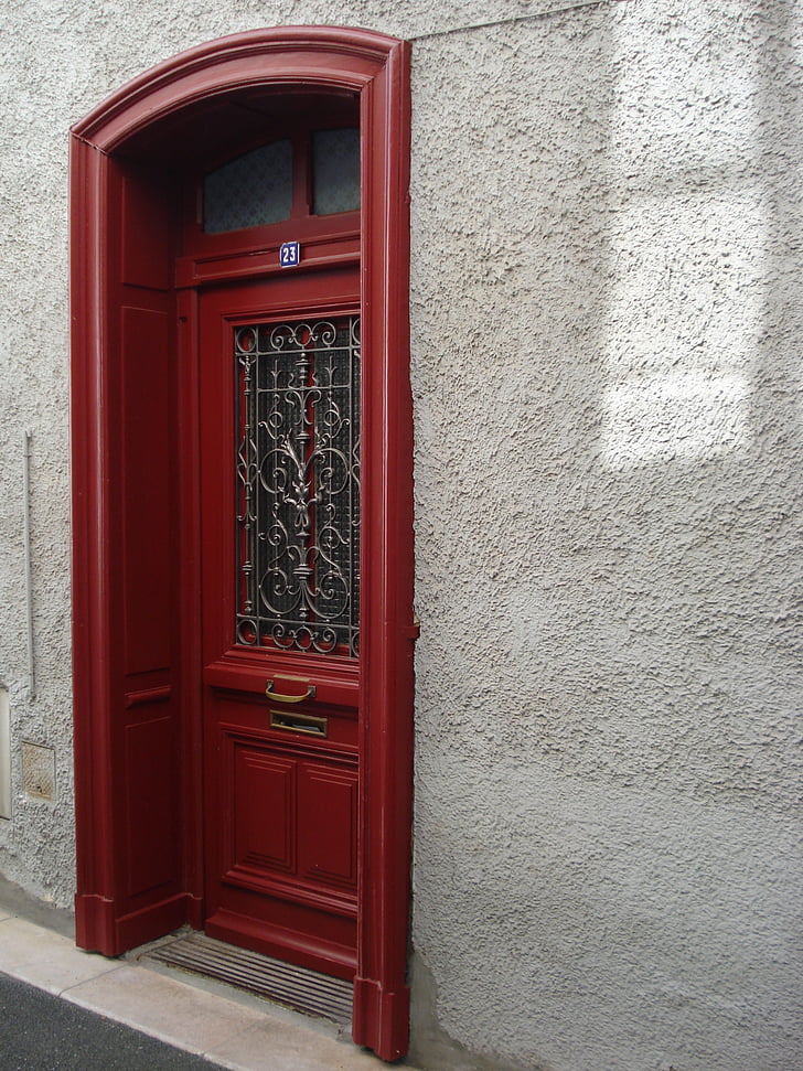 entrata, Portal, porta, apertura, ferro battuto, classica, facciata