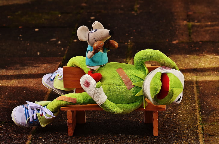 Kermit, hiir, topis, poks mäng, vigastada, Assotsiatsiooni, vere