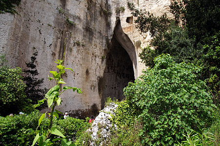 Syrakúzy, Siracusa, ucho Dionysus, Rock cave, Sicília