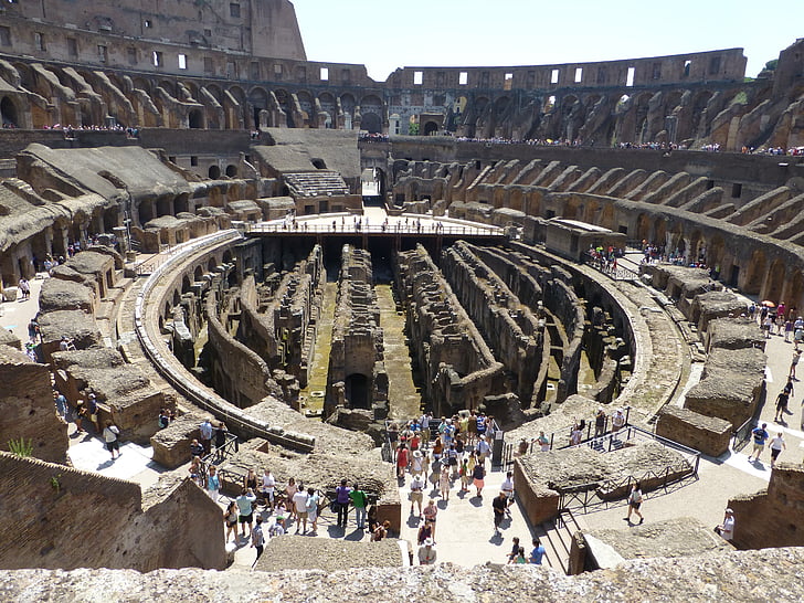 Rim, Italija, arhitektura, Koloseum, turizam, amfiteatar, spomenik