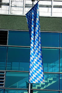 bandiera, Baviera, bianco blu