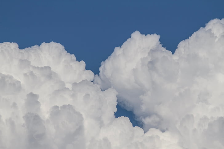 nuvole, forma di nuvole, montagna della nuvola, nubi cumuliformi, Nuvola di mazzo di, Partly Cloudy, cielo
