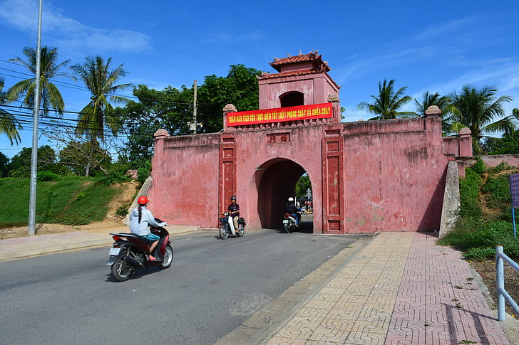 Dien khanh, Cidadela, fortificação, Gates, Khanh hoa, Vietname, arquitetura