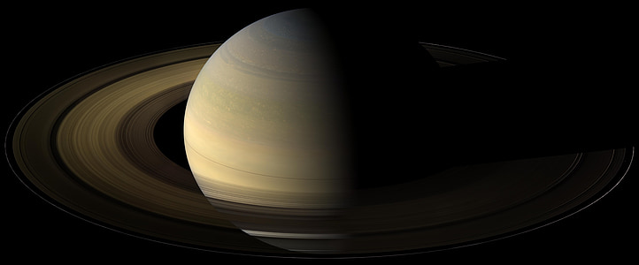 Saturns ekvinokcija, planētas, gredzeni, telpa, Cosmos, Visums, Galaxy