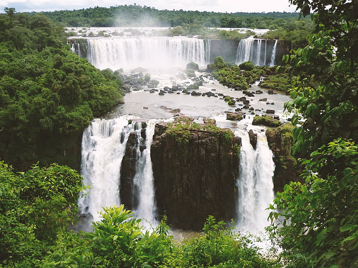Iguazu, cascadă, cascadă, Brazilia, Parcul Naţional, natura, Râul