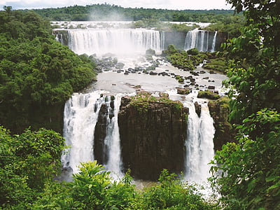 Iguazu, vodopád, Kaskáda, Brazílie, Národní park, Příroda, řeka