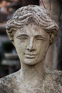 skulptur, ansikt, statuen, Pierre, stein materiale, religion, gamle