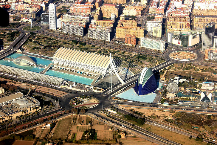City, Arts, Tiede, Espanja, Valencia, kaupungin arts and sciences, Turia