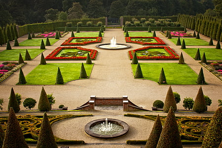 Castle, Schlossgarten, Taman, Castle park, tempat-tempat menarik, bangunan, Sejarah