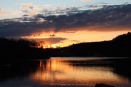 sunsets, ticino, italy, evening, lake