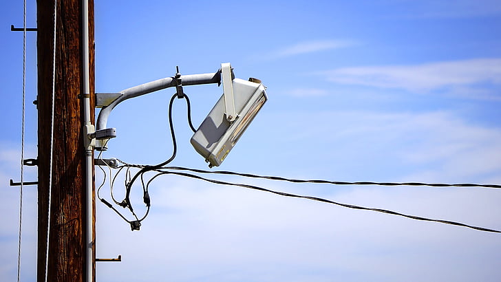 telefon, pole, tehnologija, nebo, sporočilo, moč, kabel