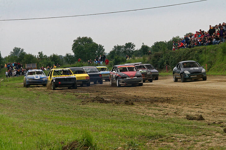 Rally, Autocross, kříž, závod, závodní, auto, vozidlo