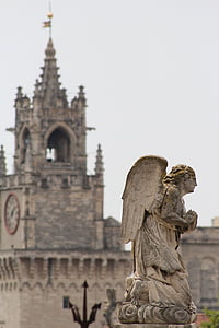 religion, Angel, statuen, katedralen, kirke, religiøse, arkitektur