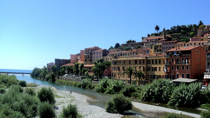 italy, italian riviera, ventimiglia, holiday, architecture, town, europe