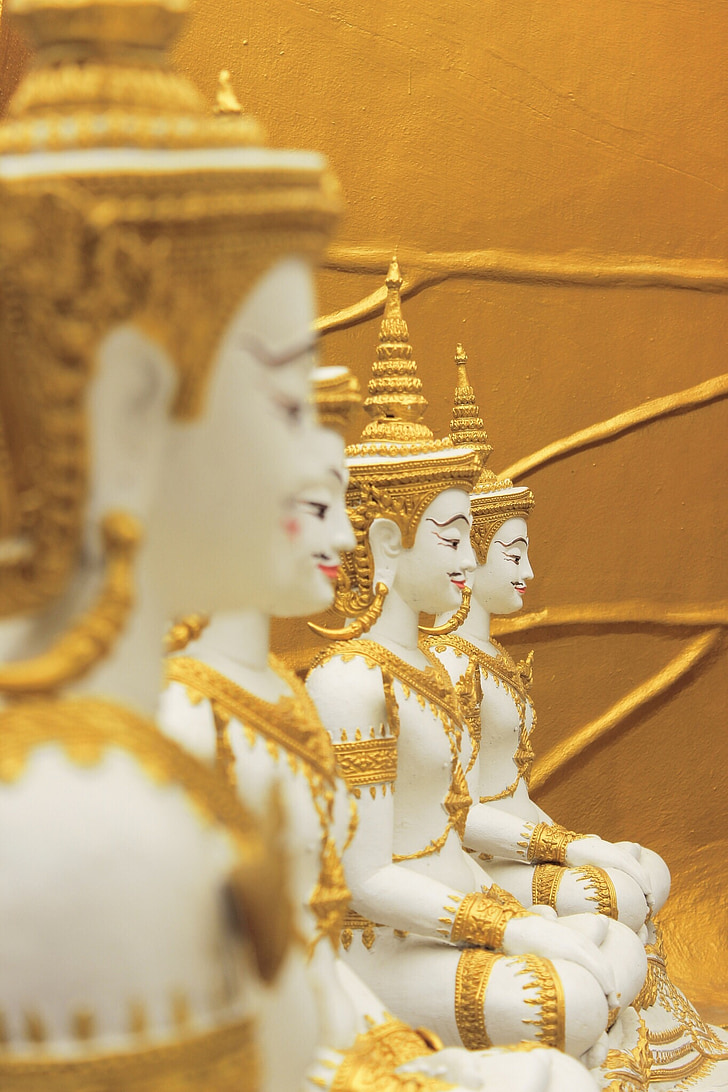 Buddha, religione, Thailandia, Statue dorate, Asia, Buddismo, Statua