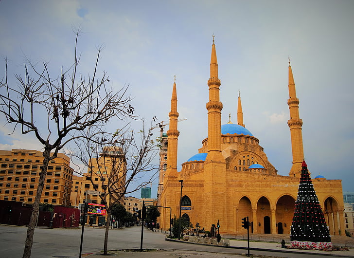 Mohammad amin mecset, Bejrút, mecset, Libanon, iszlám, építészet, muszlim