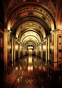 Washington dc, Capitol, golv, gänget, arkitektur, USA, inre Hall