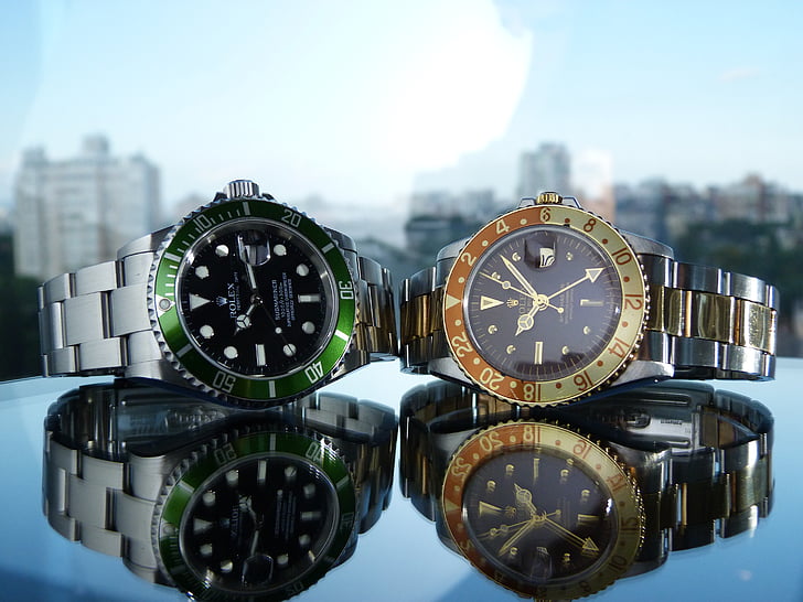 Rolex, luxe, montre, Regarder, mâle, accessoires, horloge de bras