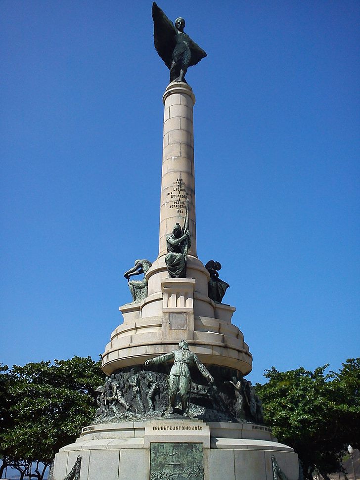 Red beach, Urca, Rio de janeiro, Brasilien, statue, berømte sted, monument