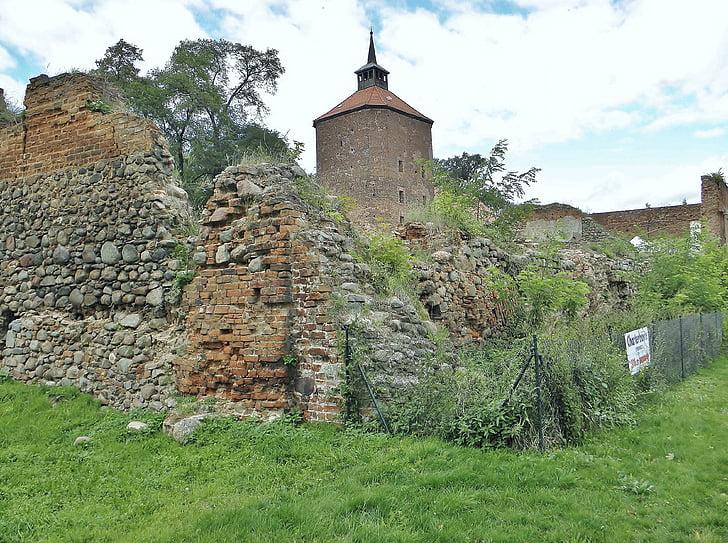 slott, medeltiden, knight's castle, historiskt sett, Castle wall, Burgruine, platser av intresse