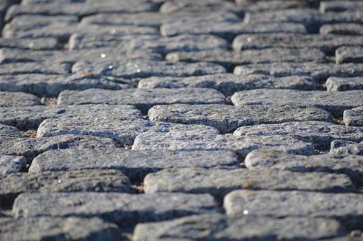 cobblestones, maine, street, bricks, paving stones, backgrounds, pattern