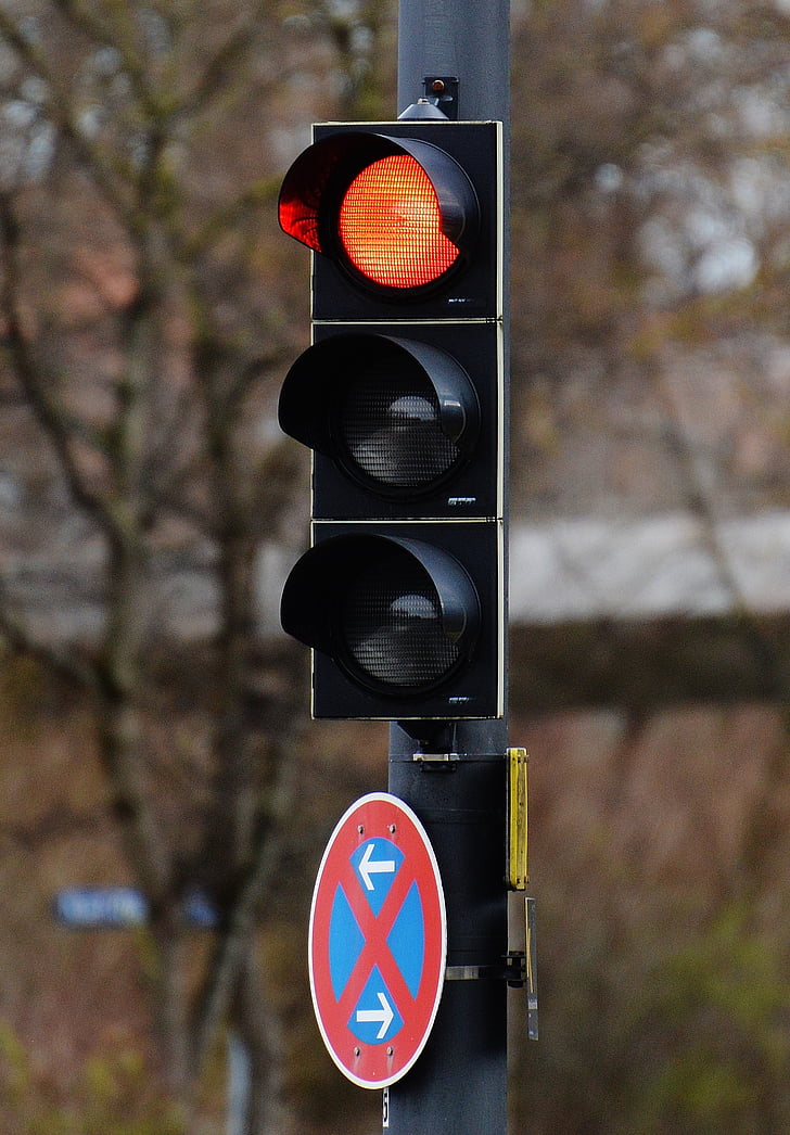 semaforju, rdeča, cesti, svetlobnega signala, semaforju signala, prometa signal, svetilnik