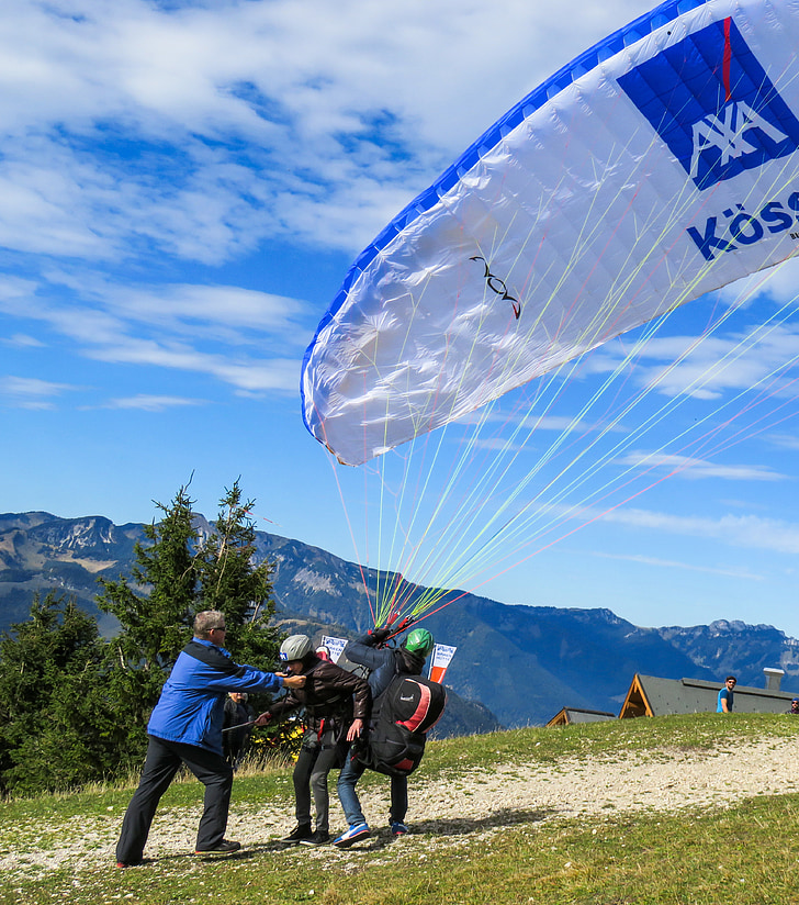 paragliding, longing, fly, partner, cohesion, sport, dom