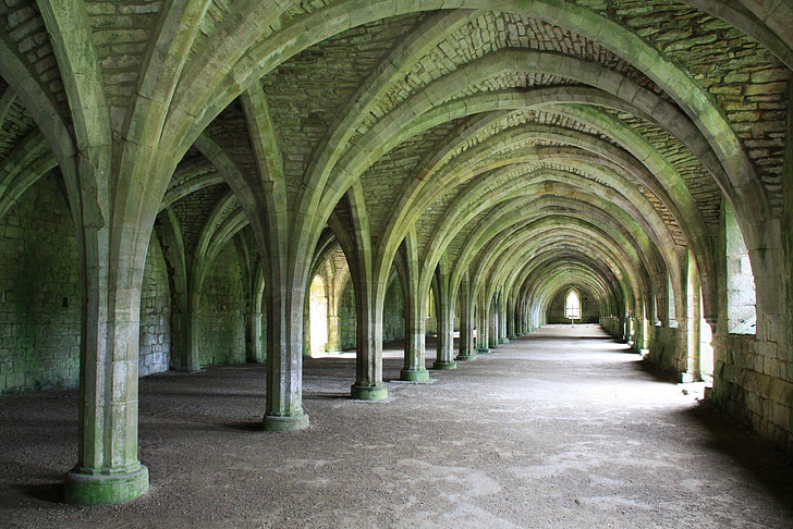 fountains abbey, uk, yorkshire