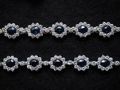 链, 珠宝首饰, 创业板, 有价值, 银, 银饰品, 蓝宝石