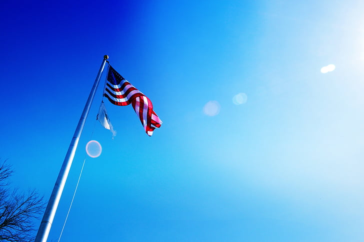 vlag, Americana, VerenigdeStaten, Amerika