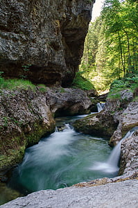 trắng creek canyon, nước, thác nước, hẻm núi, phần còn lại, Alpine, Thiên nhiên