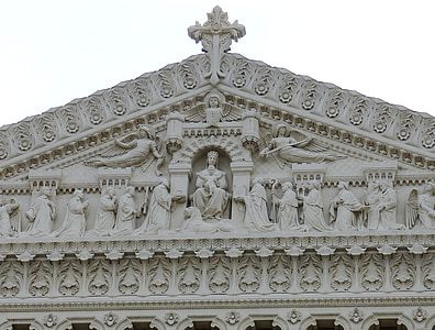 Basílica, l'església, arquitectura, lloc de peregrinació, Lió, França, figura