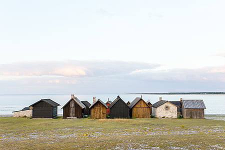 cabanas de pesca, cabanas de praia, natureza, barracos, praia, cabana, pesca