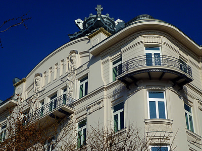 Yhdysvaltain suurlähetystö, wieniläistä art nouveau-tyyli, Temppeliaukion, Budapest, Unkari, rakennus, pääoman