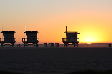 Venice Beach-ranta, Sunset, los angeles