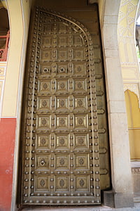 drzwi, Radżastan, Jaipur, Indie, Pałac, Turystyka, Brama